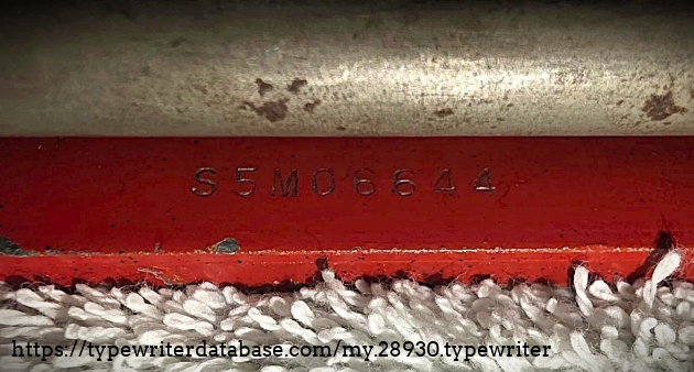 Serial number.