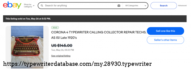 eBay sold listing page.