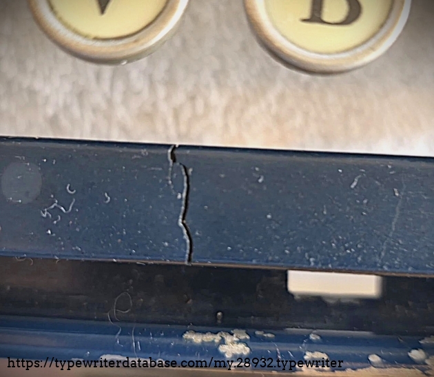 Crack in space bar.