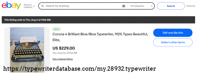 eBay sold listing page.