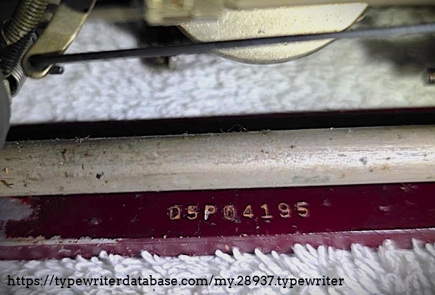 Serial number.