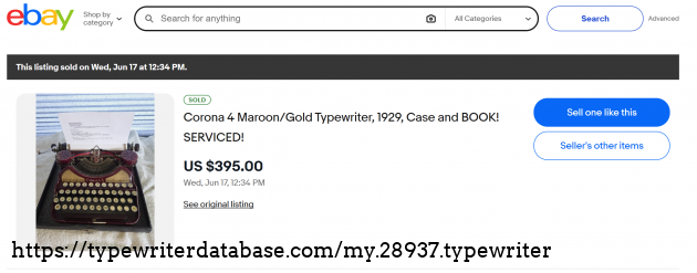 eBay sold listing page.