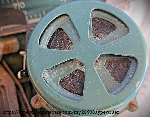 Right ribbon spool cover.