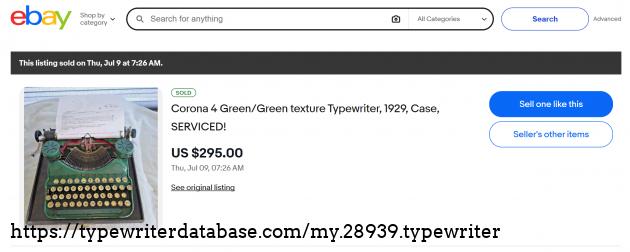 eBay sold listing page.
