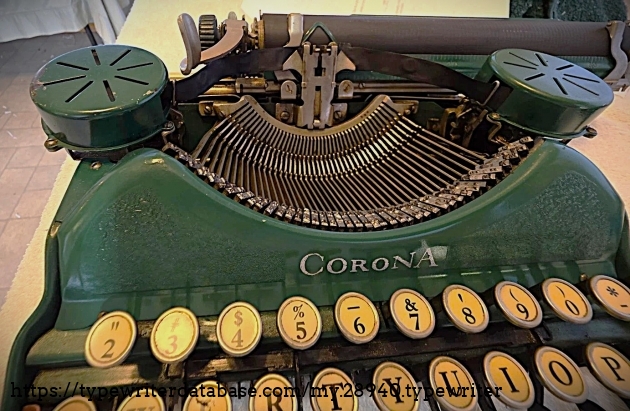 Keyboard and carriage.
