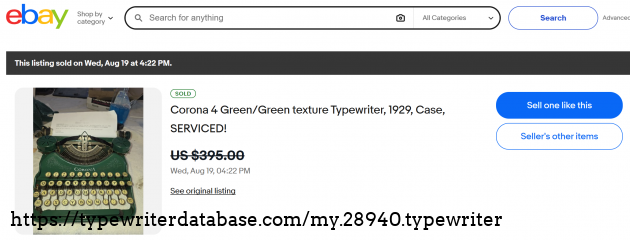 eBay sold listing page.