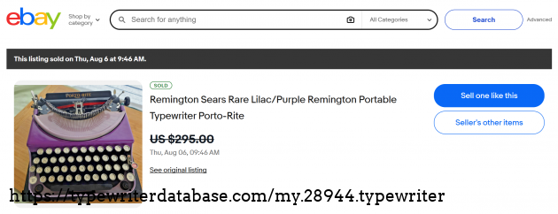 eBay sold listing page.