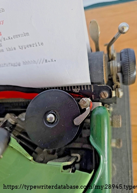 Right carriage end.