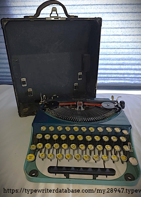 Front with case, still lower angle.