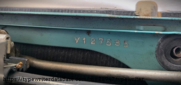 Serial number.