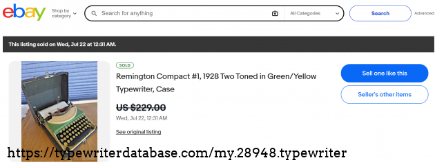 eBay sold listing page.