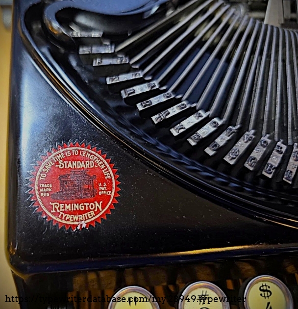 Typewriter decal.