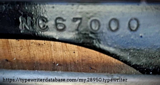 Serial number.