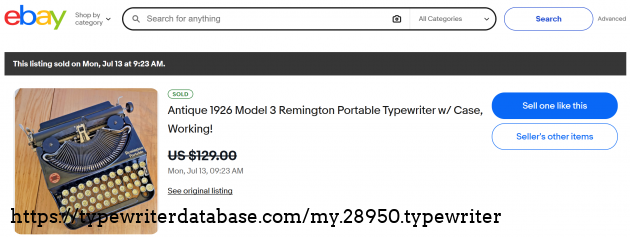 eBay sold listing page.