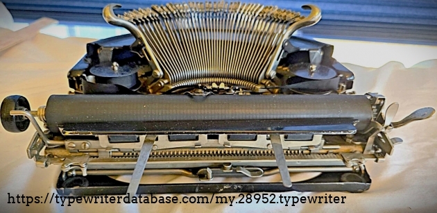 Aft, typebars extended.