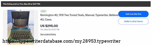 eBay sold listing page.