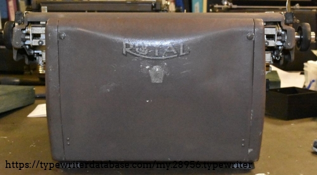 Sadly the decal is worn.  They always seem to put the neat decals exactly where it would rub when the typewriter is propped on its back.