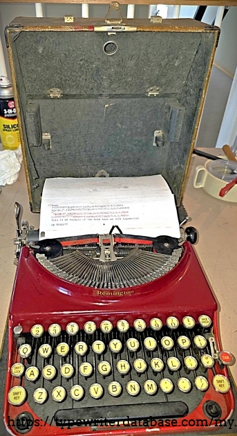 Front in case with paper inserted.