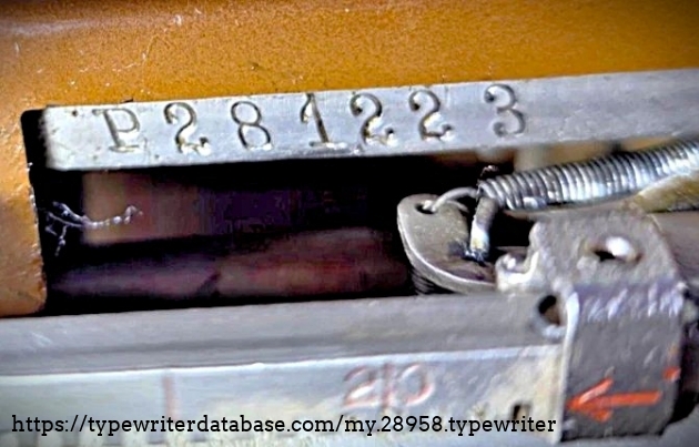 Serial number.