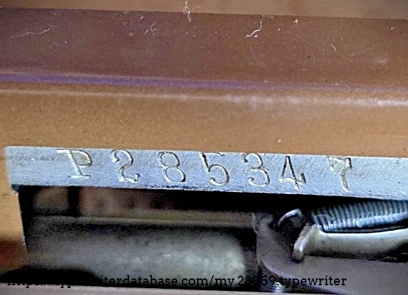 Serial number.
