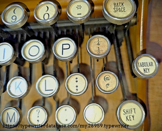 Closeup of part of keyboard.