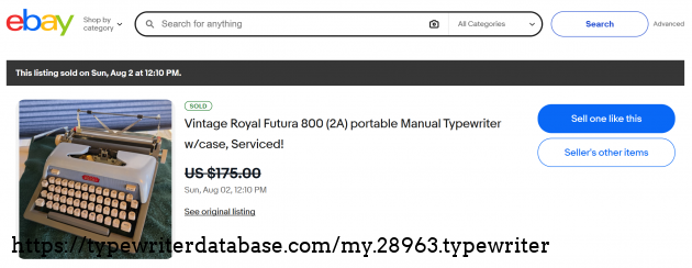 eBay sold listing page.