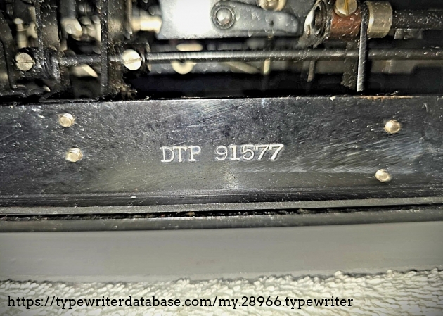 Serial number.