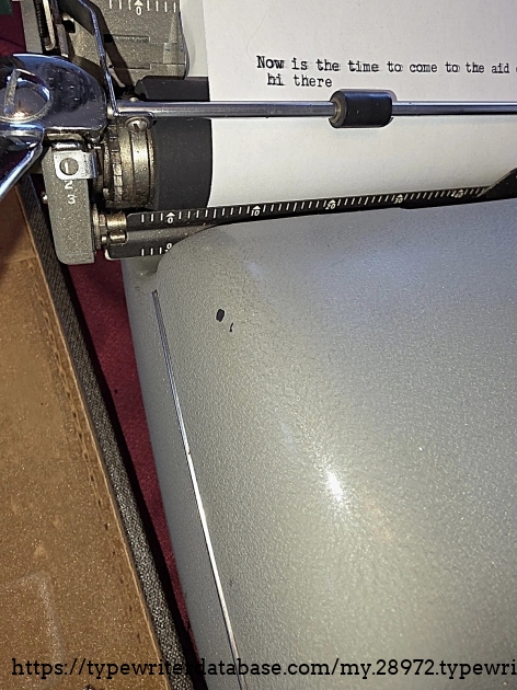 Left carriage end.