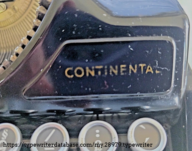 Continental decal on front.