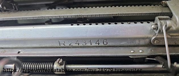 Serial number.