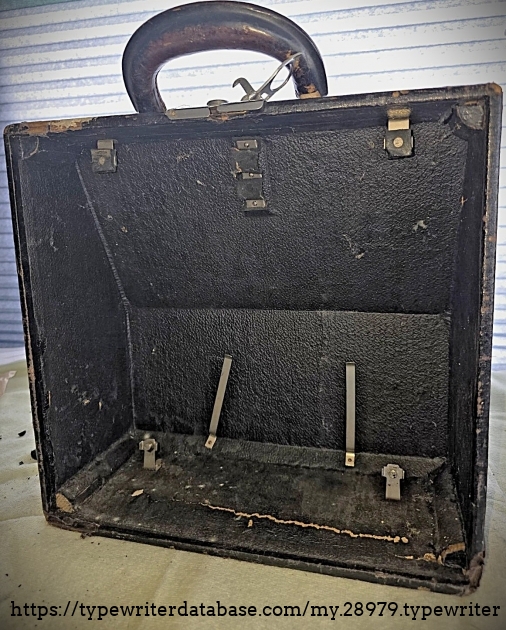Underside of case top.