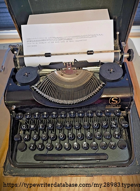 Front view, in case, with paper inserted.