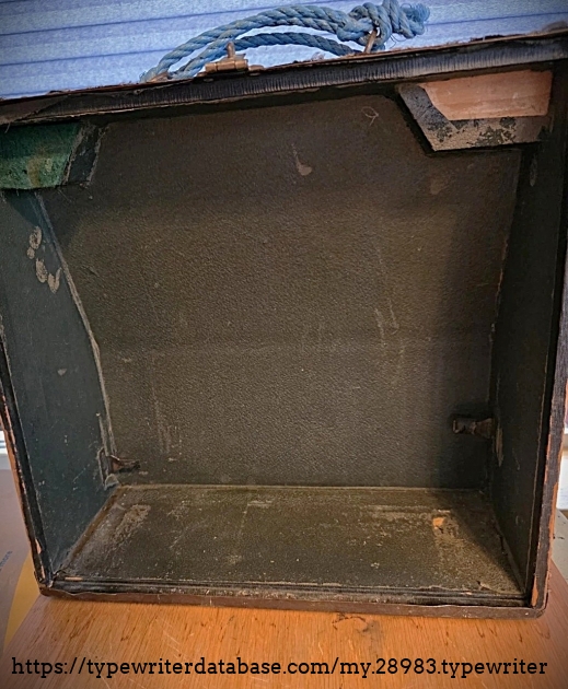 Underside of case top.