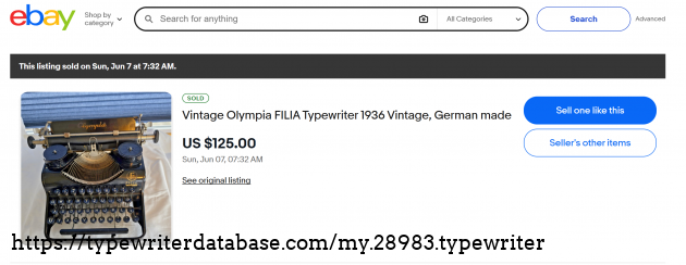 eBay sold listing page.
