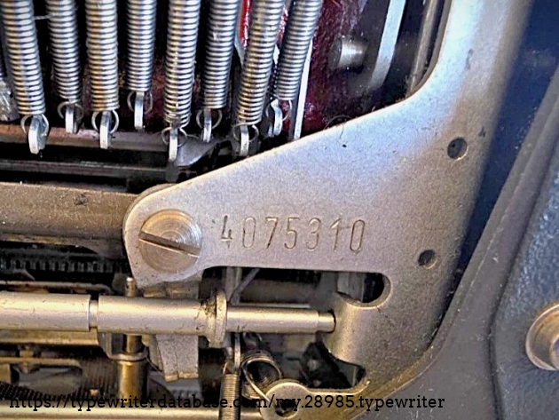 Serial number.