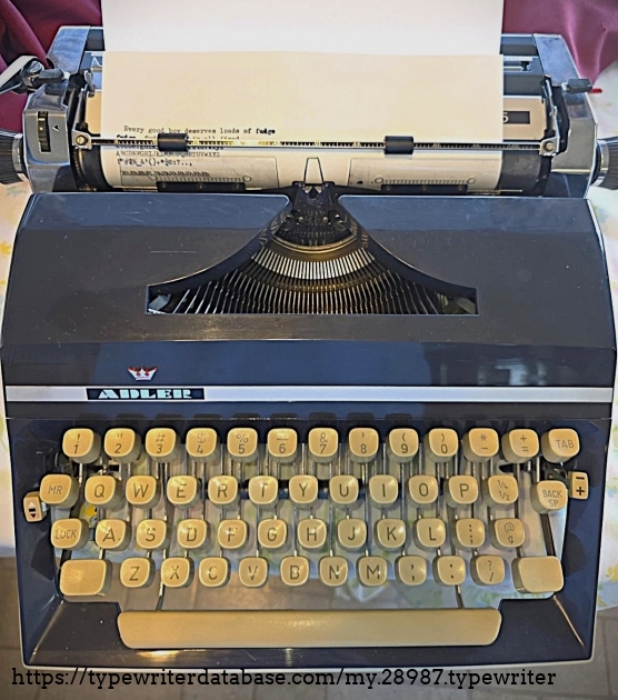Front, closer view, with paper inserted.