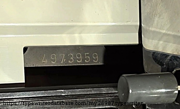 Serial number.