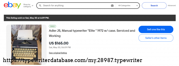 eBay sold listing page.