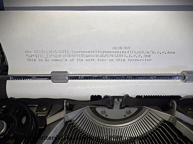 Typing sample.