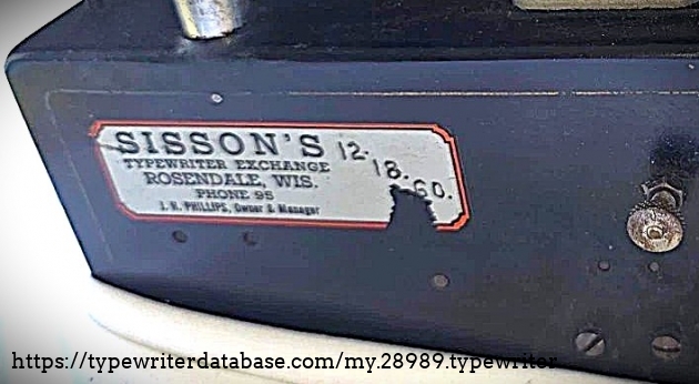 Sisson dealer decal.