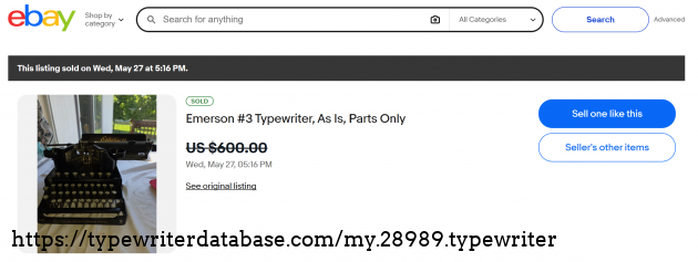 eBay sold listing page.