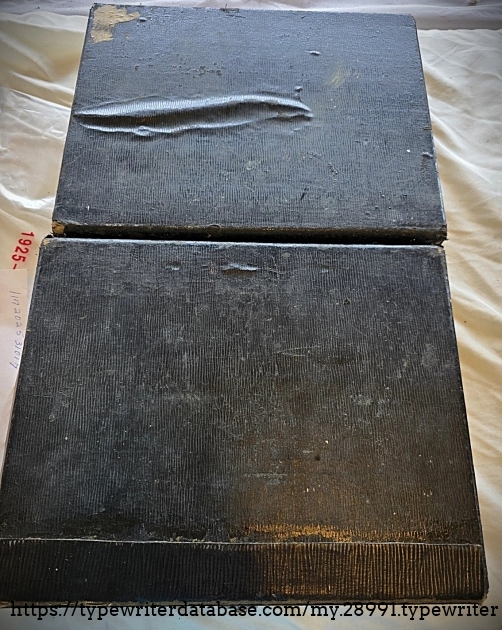 Case, folded out, exterior sides.