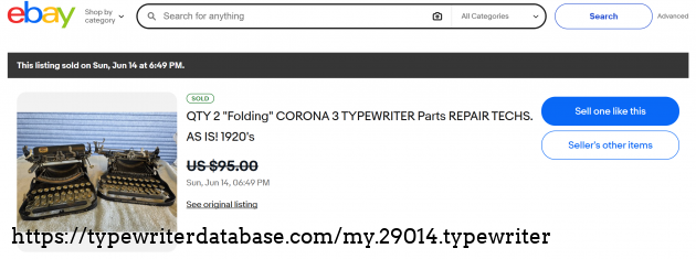 eBay sold listing page.