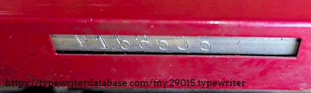 Serial number.