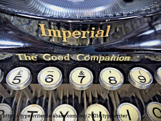 Front decal "Imperial, The Good Companion".