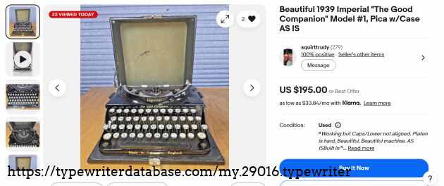 eBay main listing page, showing available status as of 9/12/2026.