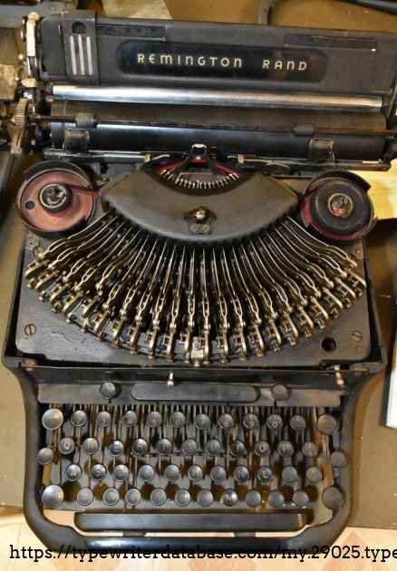 A shot with the ribbon cover and ribbon caps removed.