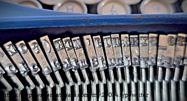 Detail of type slugs, showing Pica foundry marks.