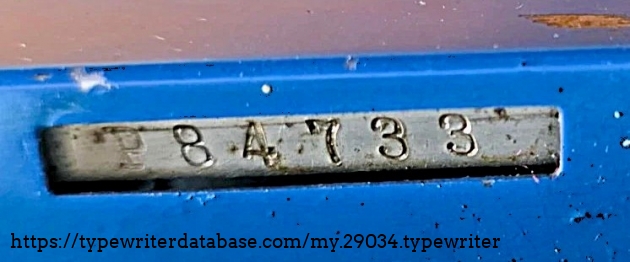 Serial number.