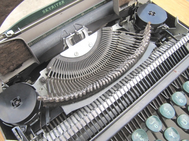 Plastic spools!
I'd like to have original steel spools, but at least a lot of the old ribbon spools are being reproduced in plastic so the typewriters can still be used.